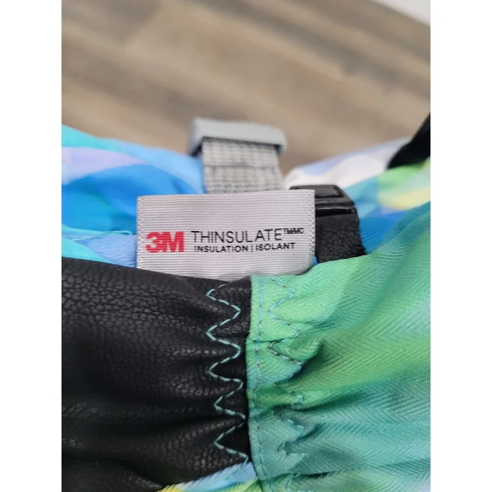 3M Thinsulate Kids Ski Gloves XXS Blue Tie Dye Insulated Winter Snow Sport #8
